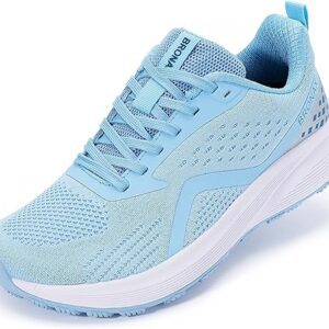 BRONAX Women's Wide Toe Box Road Running Shoes | Wide Athletic Tennis Sneakers with Rubber Outsole